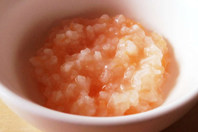 炊飯器でにんじんのお粥 中期離乳食 レシピ 作り方 By すおっぺ クックパッド 簡単おいしいみんなのレシピが357万品