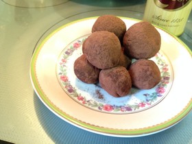 ヘルシー♪豆乳チョコトリュフ