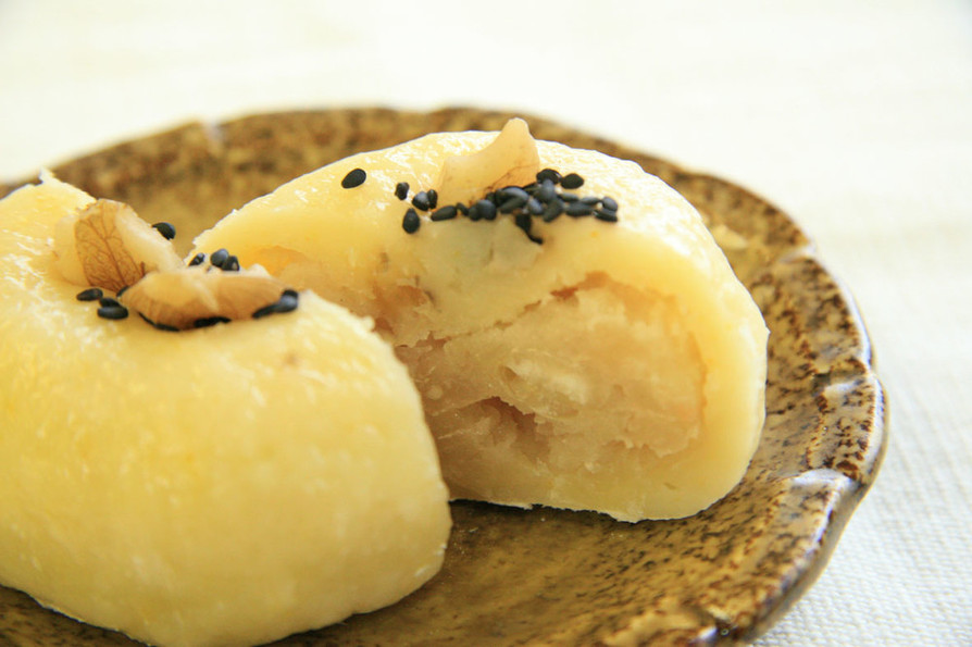 【天ぷら粉アレンジ】白ささぎ餡の饅頭の画像