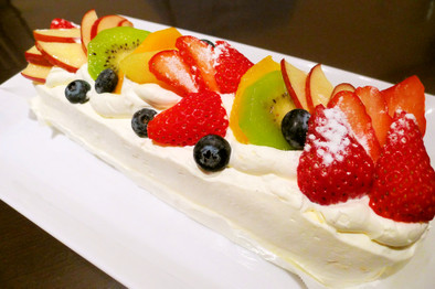 ラズベリークリームサンドケーキの写真