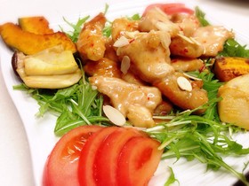 鶏胸肉で柔らかスイートチリマヨ和え