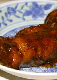 フライパンで簡単照り焼き鶏ごぼうロール