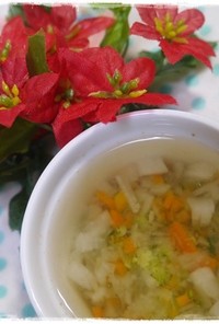 離乳食中期　大根とブロッコリーのスープ