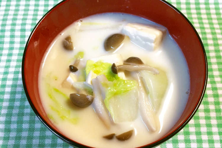 簡単豆乳スープ レシピ 作り方 By にきけん クックパッド 簡単おいしいみんなのレシピが352万品