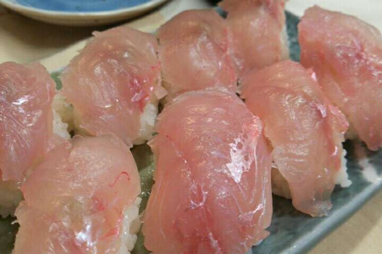 金目鯛のにぎり レシピ 作り方 By 阿部ピロコ クックパッド 簡単おいしいみんなのレシピが376万品