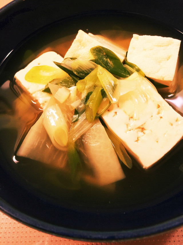 温かい豆腐の画像