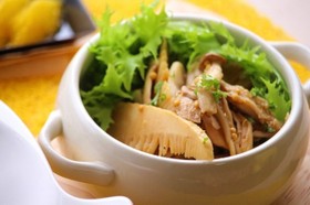 きのこと鶏ささみのホットサラダ