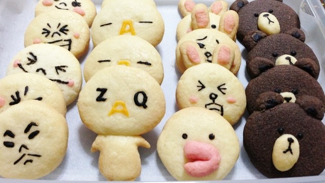 Lineぷっくりクッキー で型抜き レシピ 作り方 By Rocoおばさん クックパッド 簡単おいしいみんなのレシピが356万品