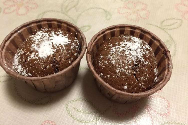 卵不使用 濃厚チョコカップケーキ レシピ 作り方 By Nicchan57 クックパッド 簡単おいしいみんなのレシピが361万品