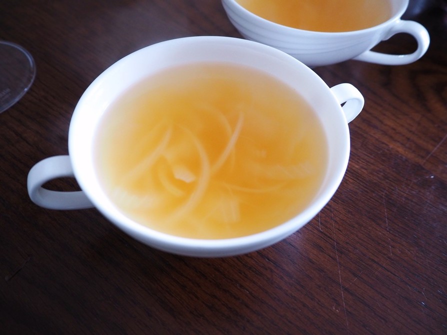 ぽかぽか、生姜コンソメスープの画像