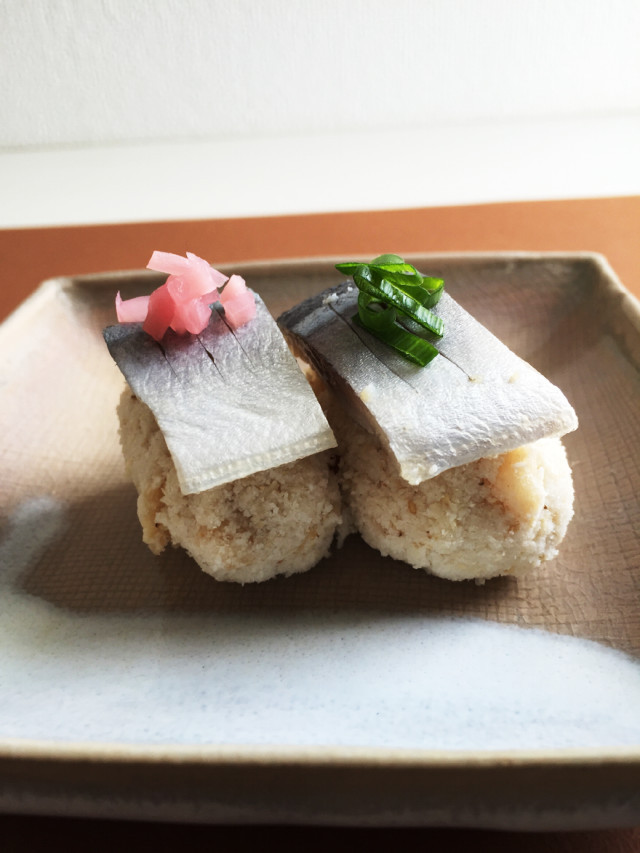 尾道の郷土料理♪おからの酢の物でお寿司。の画像