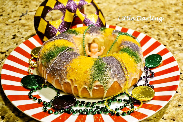 本場のキングケーキ マルディグラのお祭り レシピ 作り方 By Little Darling クックパッド