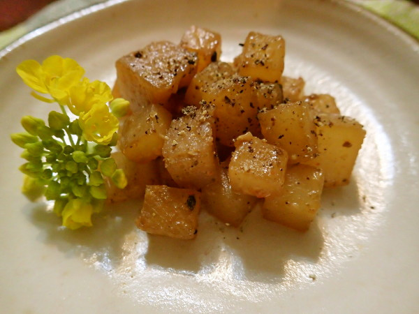 サイコロ大根と蒟蒻のピリ辛煮☆の画像
