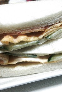 岡山サンドイッチ☆味付き海苔が極め手！