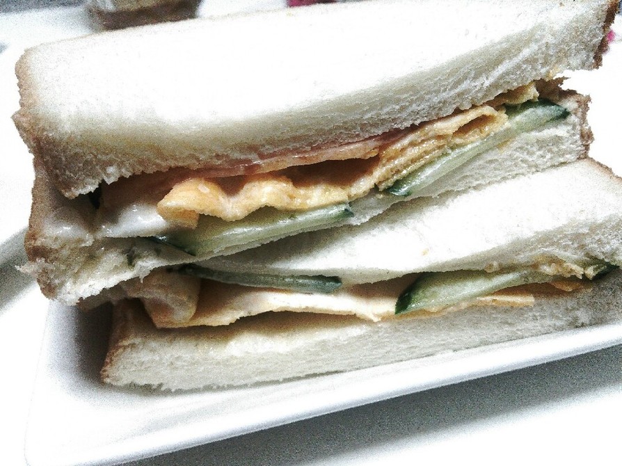 岡山サンドイッチ☆味付き海苔が極め手！の画像