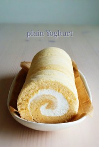 ヨーグルトクリームのロールケーキ