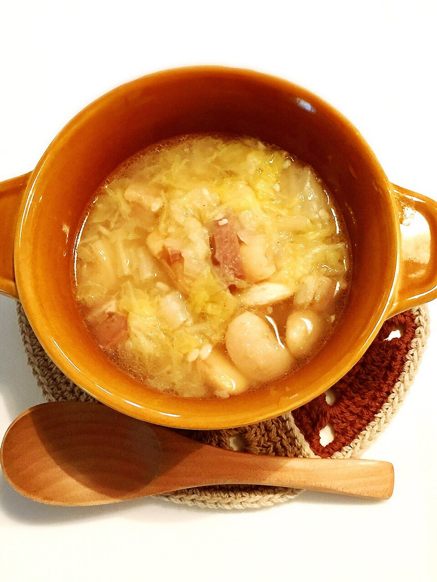 圧力鍋で♫パンチェッタと白菜のスープの画像