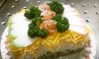 ひなまつりの菱餅風ライスケーキの写真