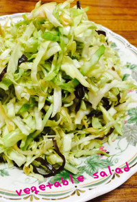 キャベツ(白菜)の塩昆布サラダ