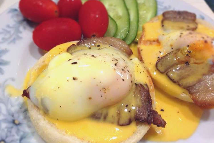 レンジで簡単 エッグベネディクト レシピ 作り方 By おーさかや クックパッド