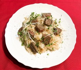 ガーリックバターを添えたステーキバイトのレシピ