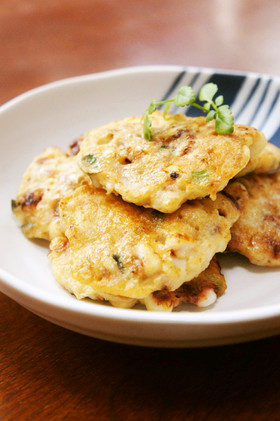 うま味たっぷり♪長芋入りいかのお好み焼き