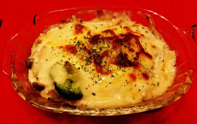 ﾌﾟﾘｯ♪ﾌ牡蠣の豆腐グラタンの写真