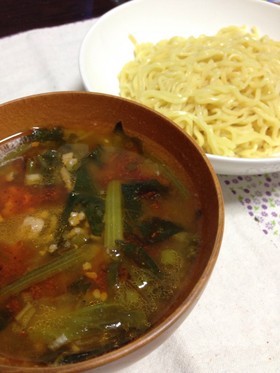 マルちゃん正麺でピリ辛つけ麺