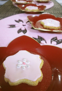 桜のアイシングクッキー