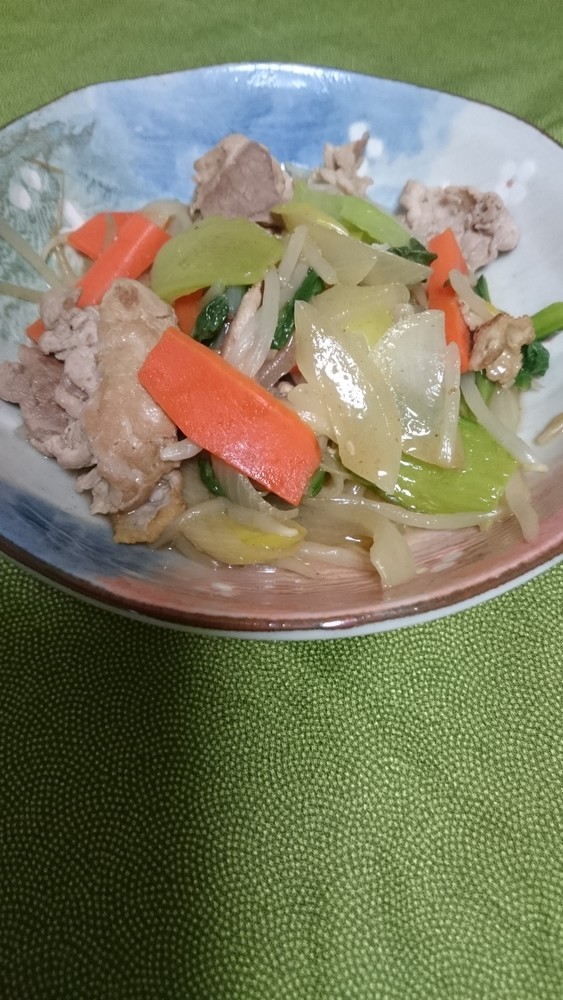 ☆チンゲン菜と豚こまのオイスター炒め☆の画像