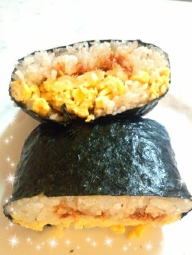 おにぎらず♪おかかたまごチーズ♪