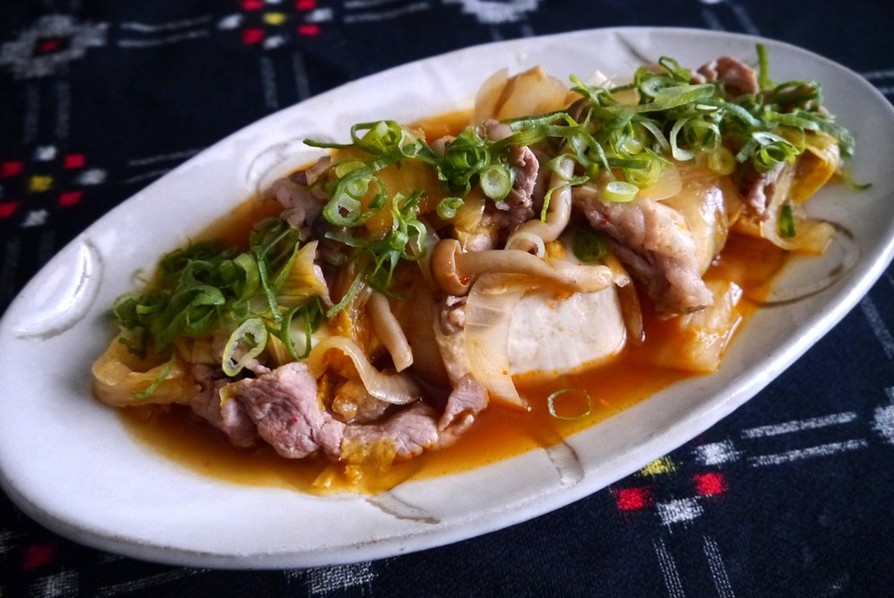 ボリューム満点☆豚キムチ豆腐煮の画像