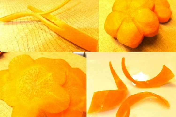人参の飾り切り４種 レシピ 作り方 By ピチュペチュ クックパッド 簡単おいしいみんなのレシピが365万品