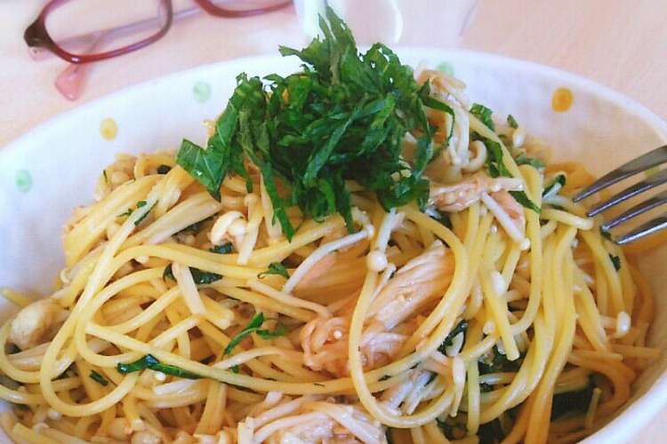 大葉たっぷり えのきとツナの和風パスタ レシピ 作り方 By 白うさぎ クックパッド 簡単おいしいみんなのレシピが351万品