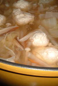 豆腐入り肉団子スープ