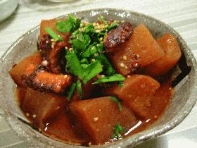 蛸と大根のキムチ煮