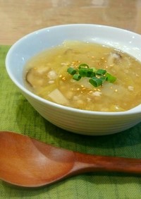 とろ旨♡白菜と鶏挽肉の中華スープ♡
