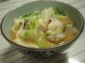 ドブ汁でうどんの煮込み