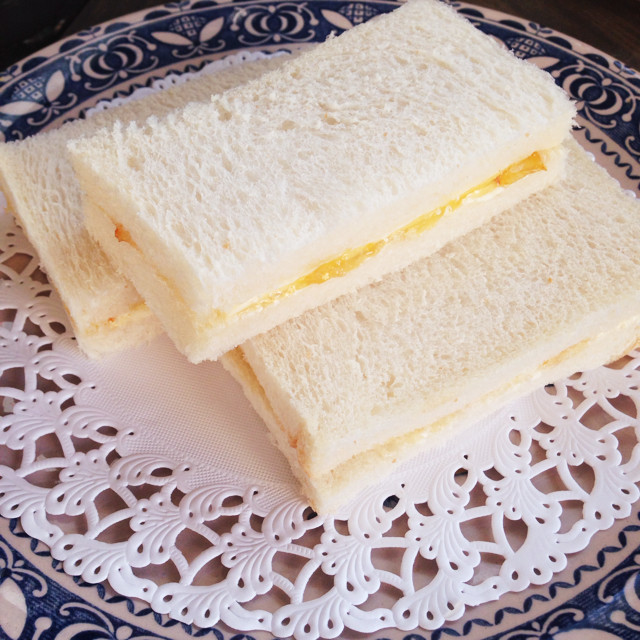 マーマレードとチーズのサンドイッチの画像