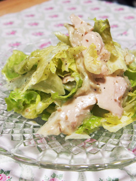 蒸し鶏のサラダ