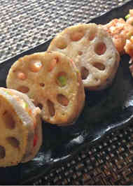 みんなが作ってる れんこんの海老はさみ焼きのレシピ クックパッド 簡単おいしいみんなのレシピが361万品