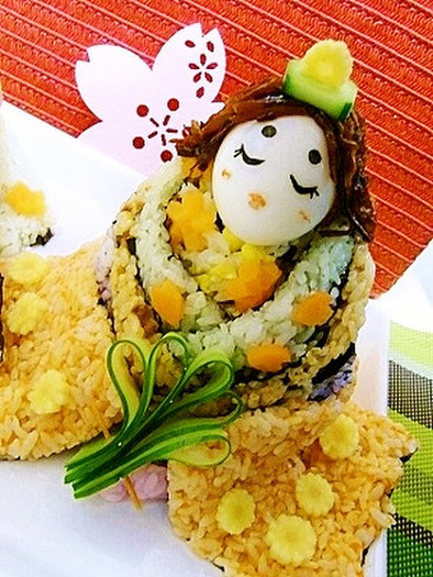 ひな祭り　お内裏様とお雛様のお寿司♪の写真