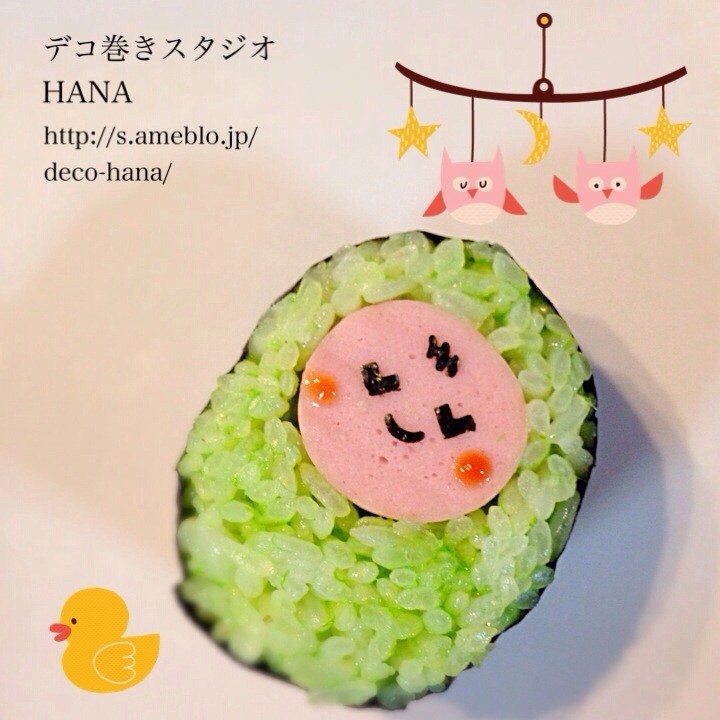 『おくるみ赤ちゃん』の簡単巻き寿司の画像