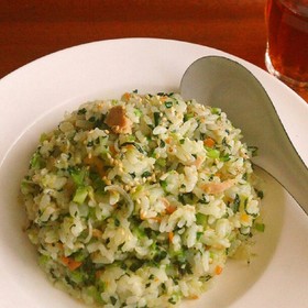 ランチに＊ツナと小松菜のチャーハン