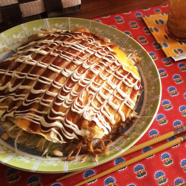 フライパン♪で簡単広島風お好み焼きー♪の画像