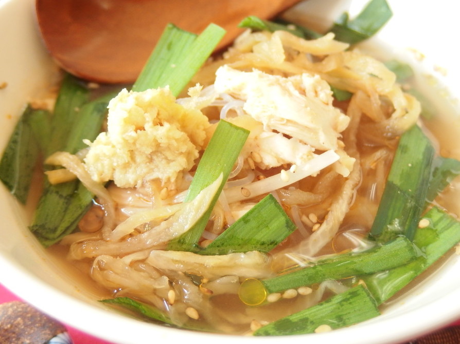 切干大根とチキン野菜のデトックススープ麺の画像