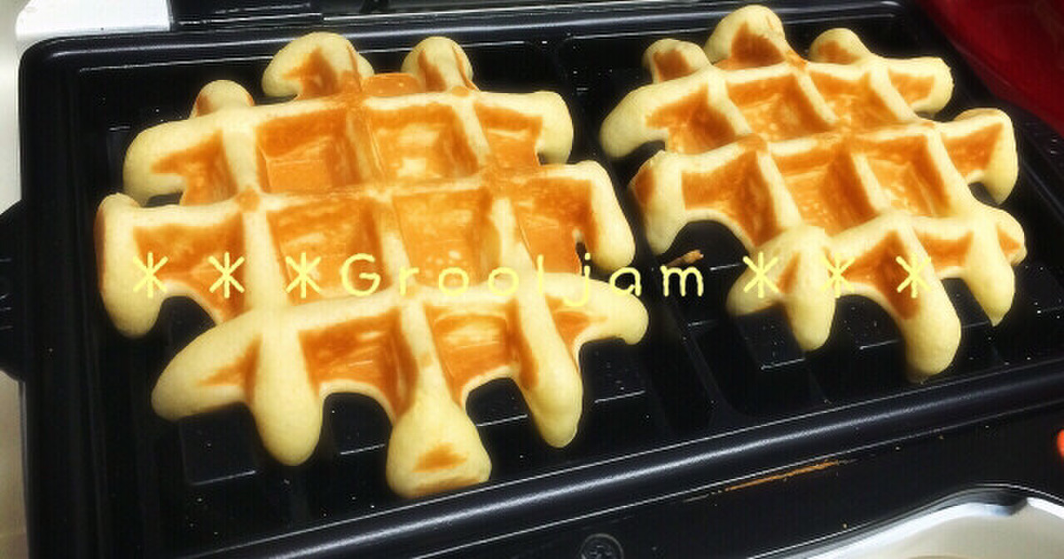 チョコレートケーキミックスワッフルのレシピ