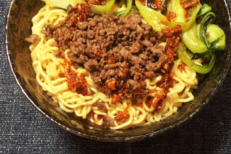 マルちゃん正麺アレンジ 汁なしゴマ担々麺 レシピ 作り方 By Sk04 クックパッド 簡単おいしいみんなのレシピが353万品