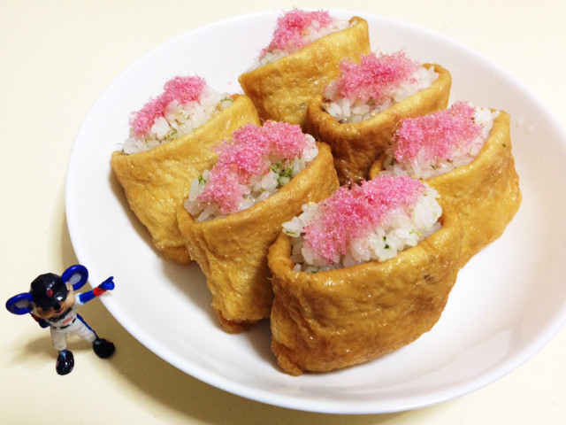 レンジで簡単いなり寿司〜花見•行楽弁当〜の画像