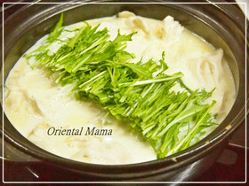 シンプル!生姜香る白だし味な豆乳豆腐鍋